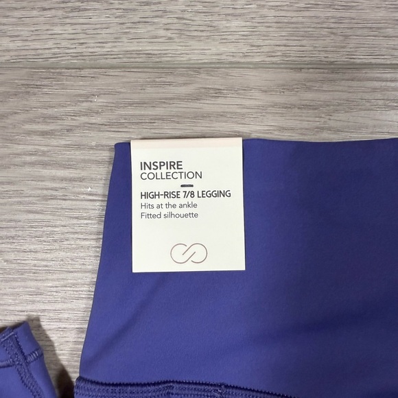NWT Calia inspire womens mesh leggings 7/8 in rich blue LG gym workout active - Picture 2 of 6